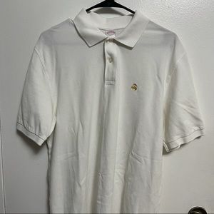 Brooks Brothers Original Fit White Cotton Polo Shirt